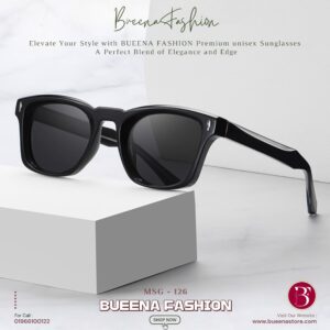Mens Premium Black Sunglass MSG - 126